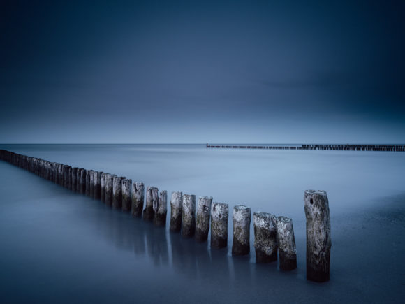 Zachód słońca nad morzem