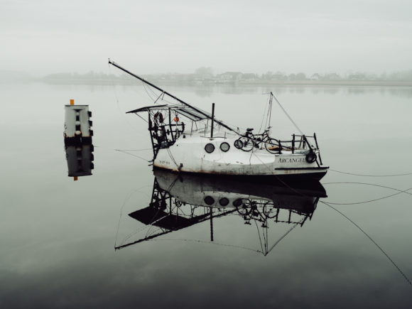 Jacht zacumowany Gdańsk, Sobieszewo, Hasselblad X1D II